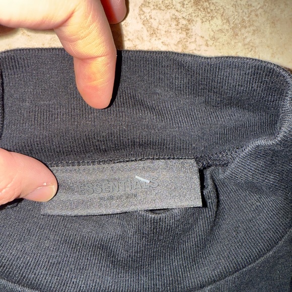 Essentials Black Long Sleeve Tee - Picture 2 of 3